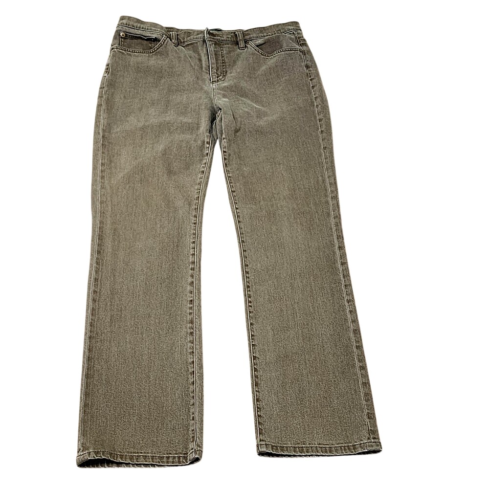 Lauren Jeans Co Ralph Lauren Jeans Womens 12 Green Straight Stretch Denim